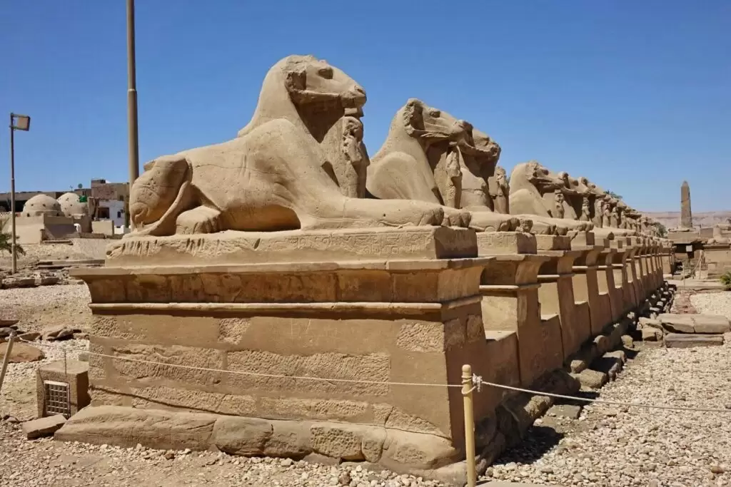 Avenue-of-the-Ram-headed-Sphinxes-at-Karnak-Temple-Complex